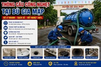 Thông Cầu Cống Nghẹt Tại Bù Gia Mập